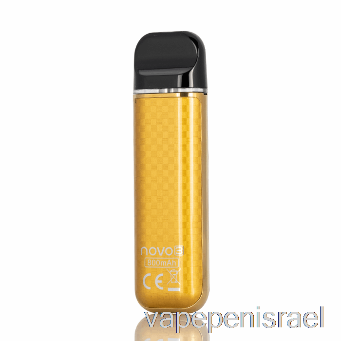 חד פעמי Vape Israel Smok Novo 3 25w Pod System סיבי פחמן זהב